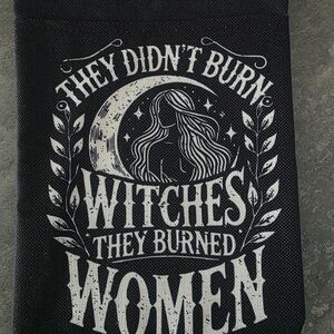 Black Graphic Women Bag